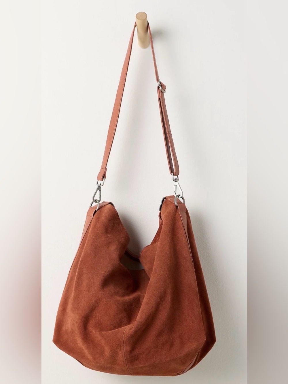 Free People Susie Suede Hobo Shoulder Bag